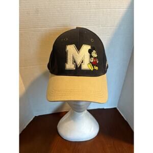 Retro Walt Disney Mickey Mouse Hat Disneyland Resort Dark Blue With Tags